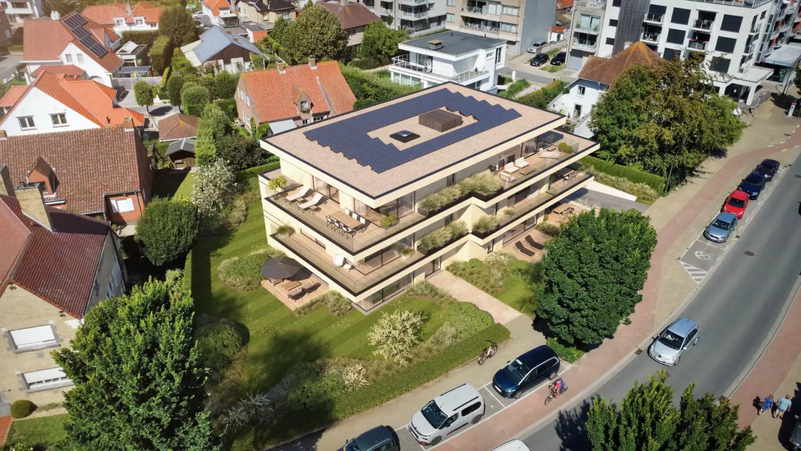 Zongericht appartement nabij het centrum.