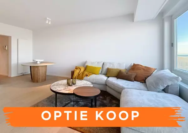 Gerenoveerd  twee slaapkamer appartement met frontaal zeezicht én centrale ligging